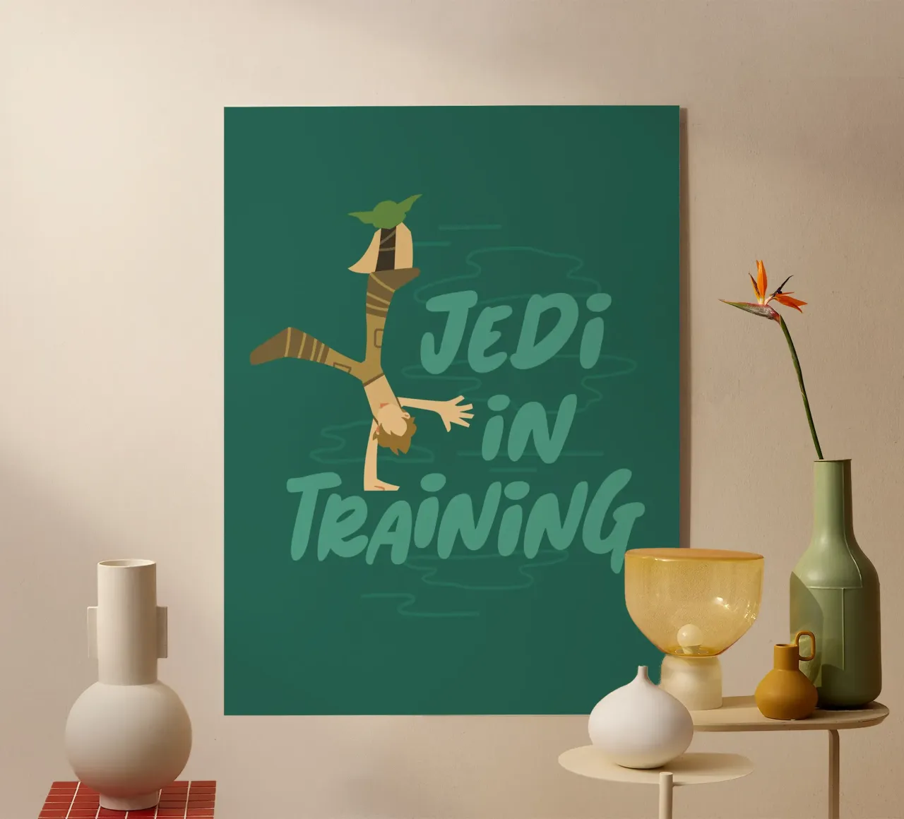 JEDI IN TRAINING plexiglass da Star Wars