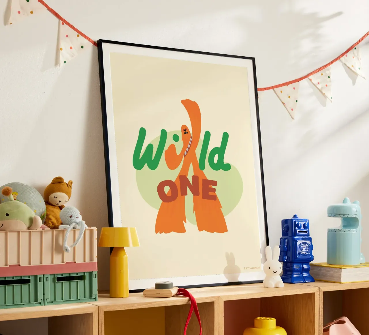 CHEWBACCA - WILD ONE poster con telaio in alluminio da Star Wars