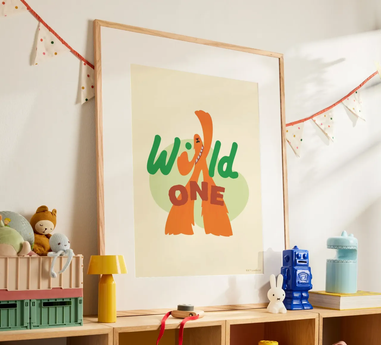 CHEWBACCA - WILD ONE poster con telaio in alluminio da Star Wars