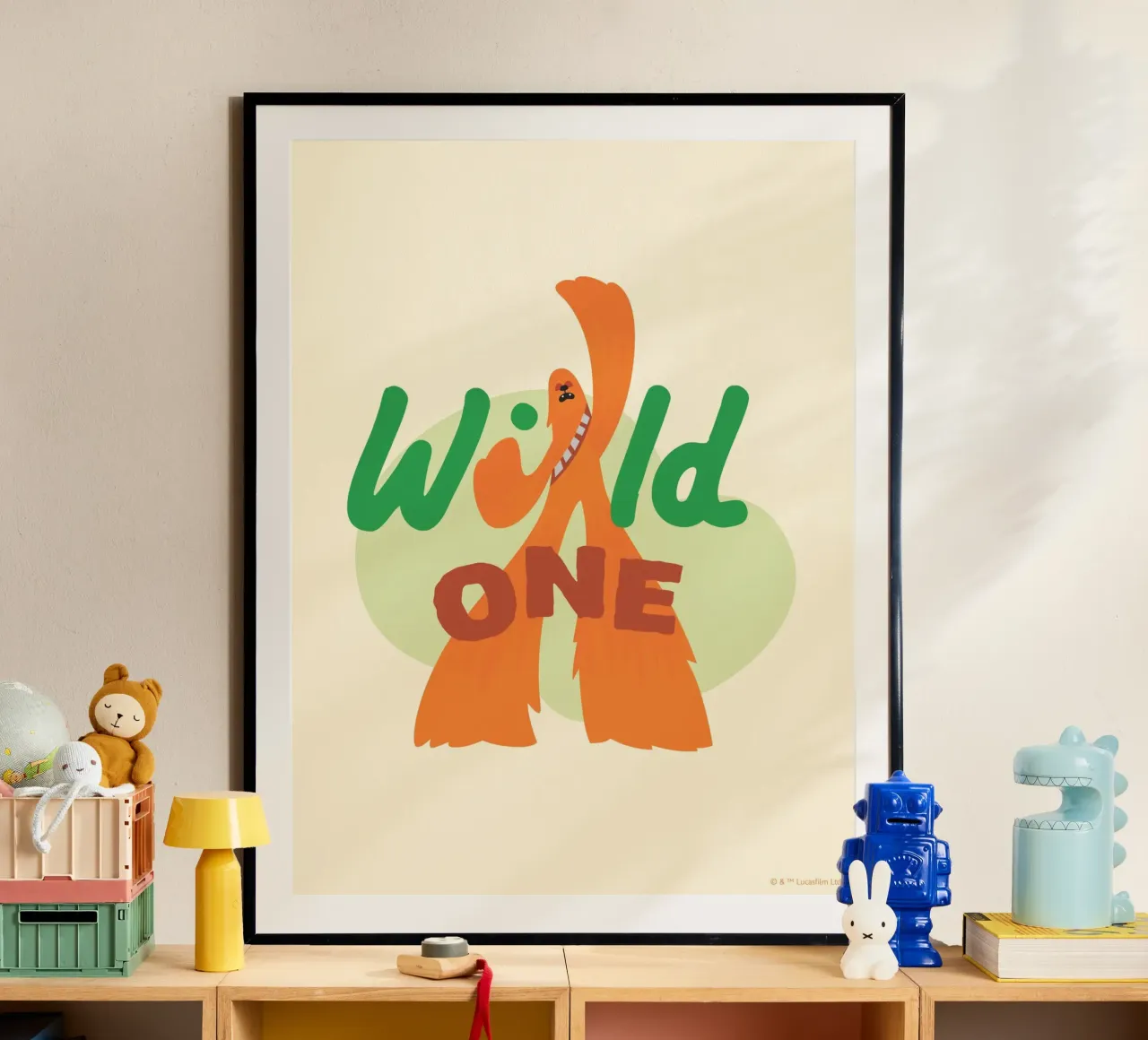 CHEWBACCA - WILD ONE poster con telaio in alluminio da Star Wars