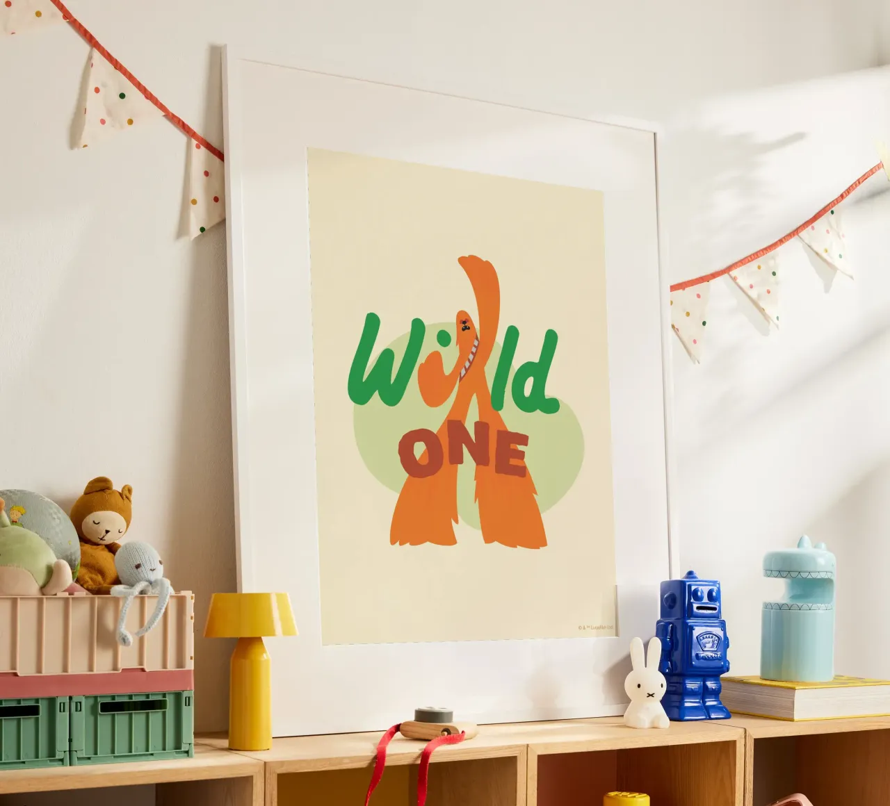 CHEWBACCA - WILD ONE poster con telaio in alluminio da Star Wars