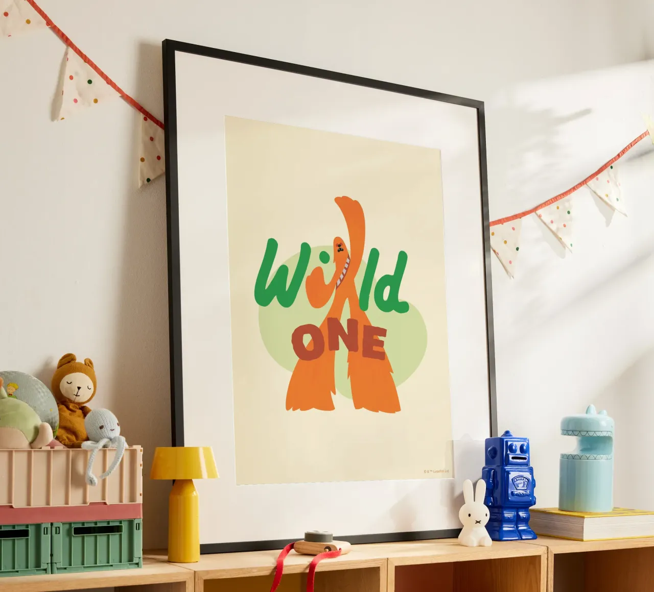 CHEWBACCA - WILD ONE poster con telaio in alluminio da Star Wars
