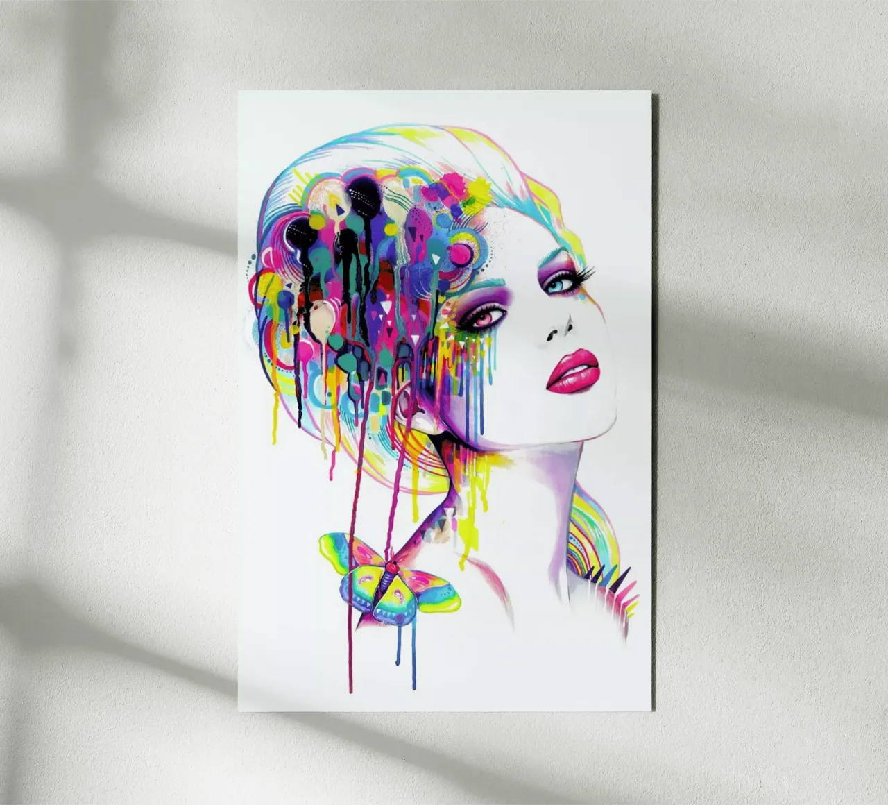 Color Portrait aluminium-dibond van Pixie Cold