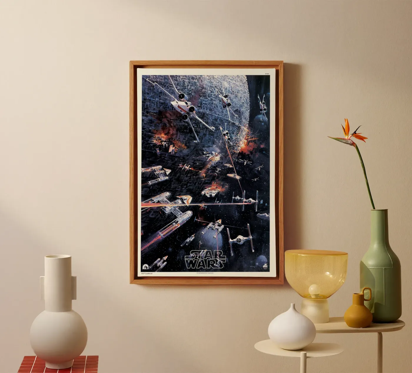 RETRO - STAR WARS GALAXY canvas van Star Wars