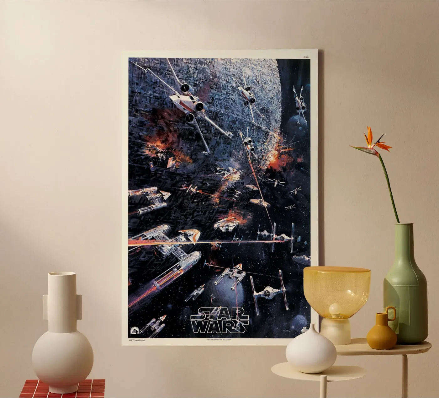 RETRO - STAR WARS GALAXY canvas van Star Wars