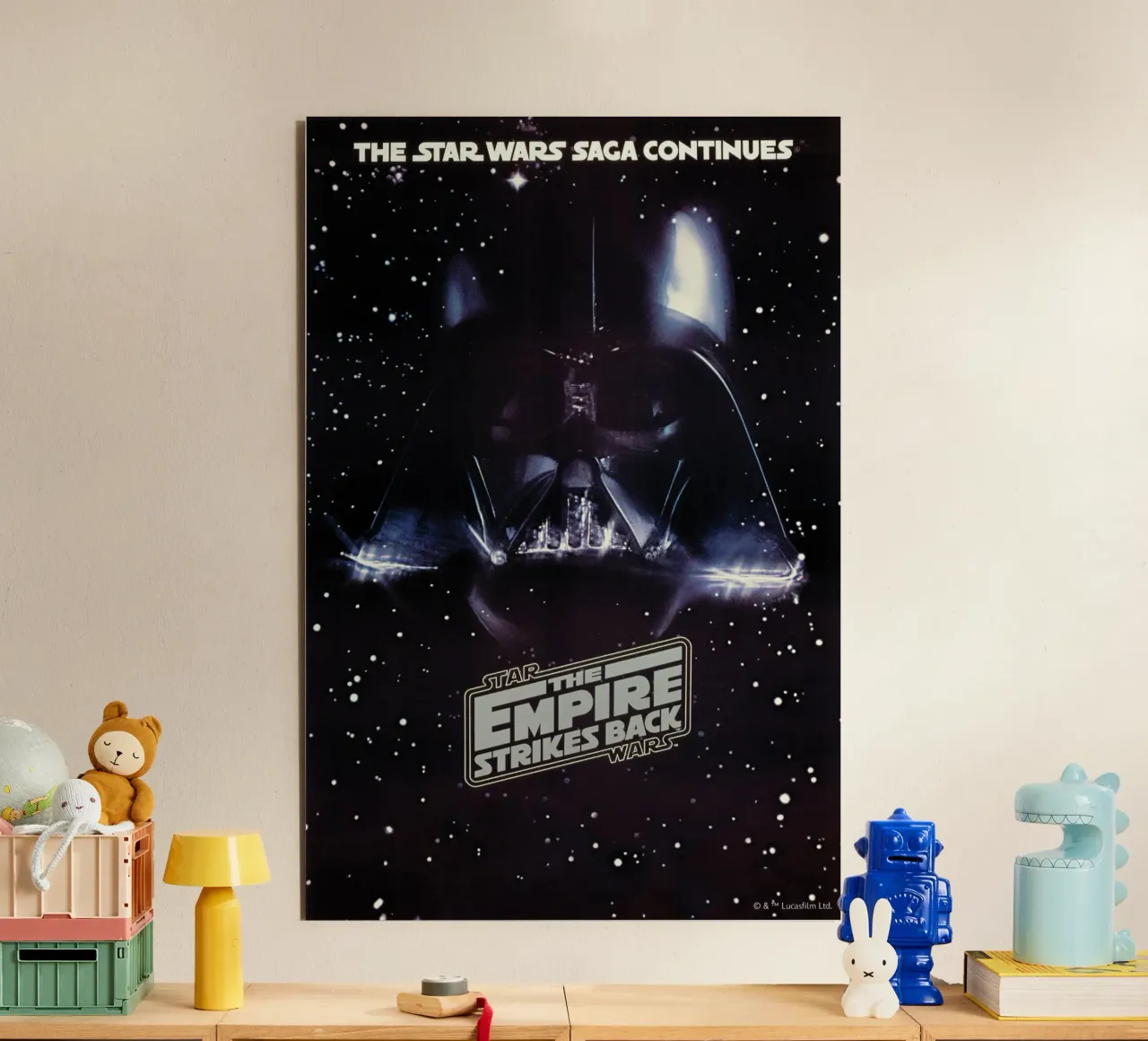 RETRO - THE EMPIRE STRIKES BACK alluminio dibond da Star Wars