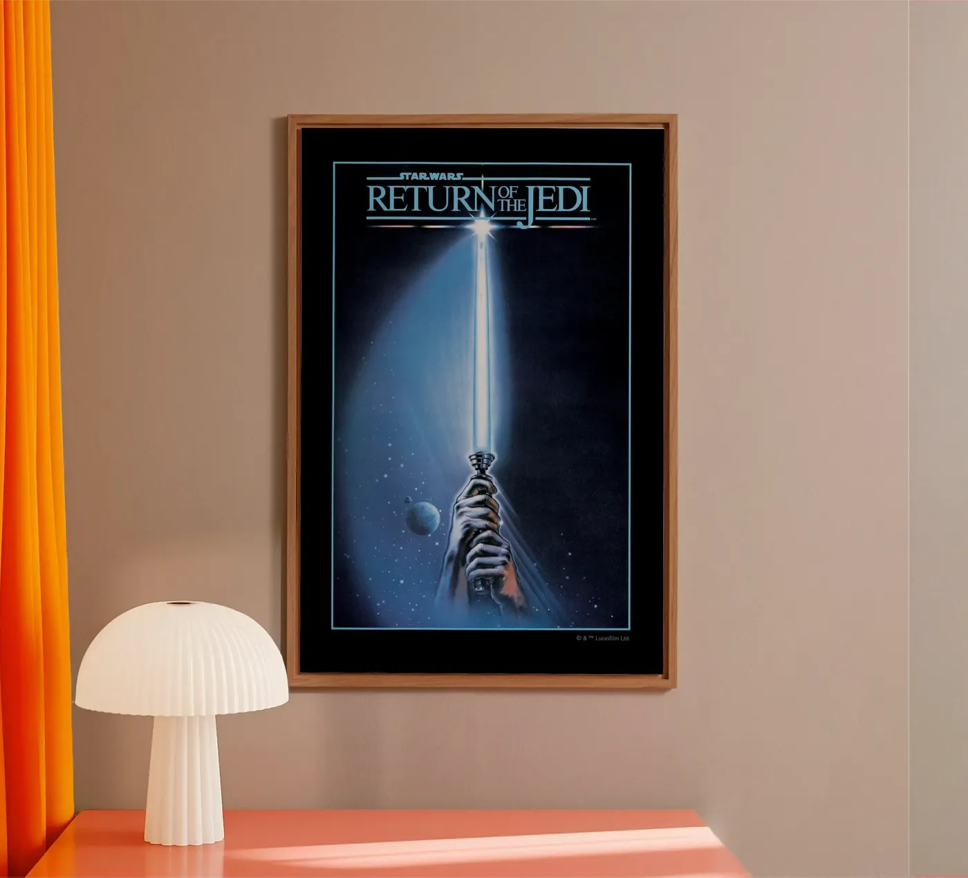 RETRO - RETURN OF THE JEDI alluminio dibond da Star Wars