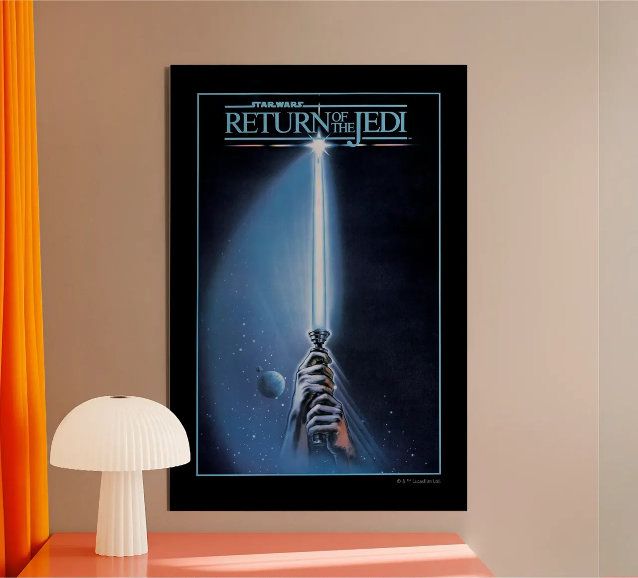 RETRO - RETURN OF THE JEDI Alu-Dibond von Star Wars