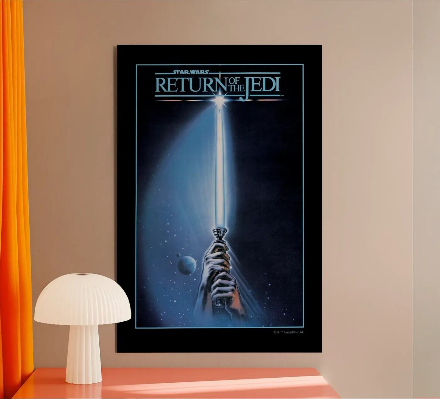 RETRO - RETURN OF THE JEDI alluminio dibond da Star Wars
