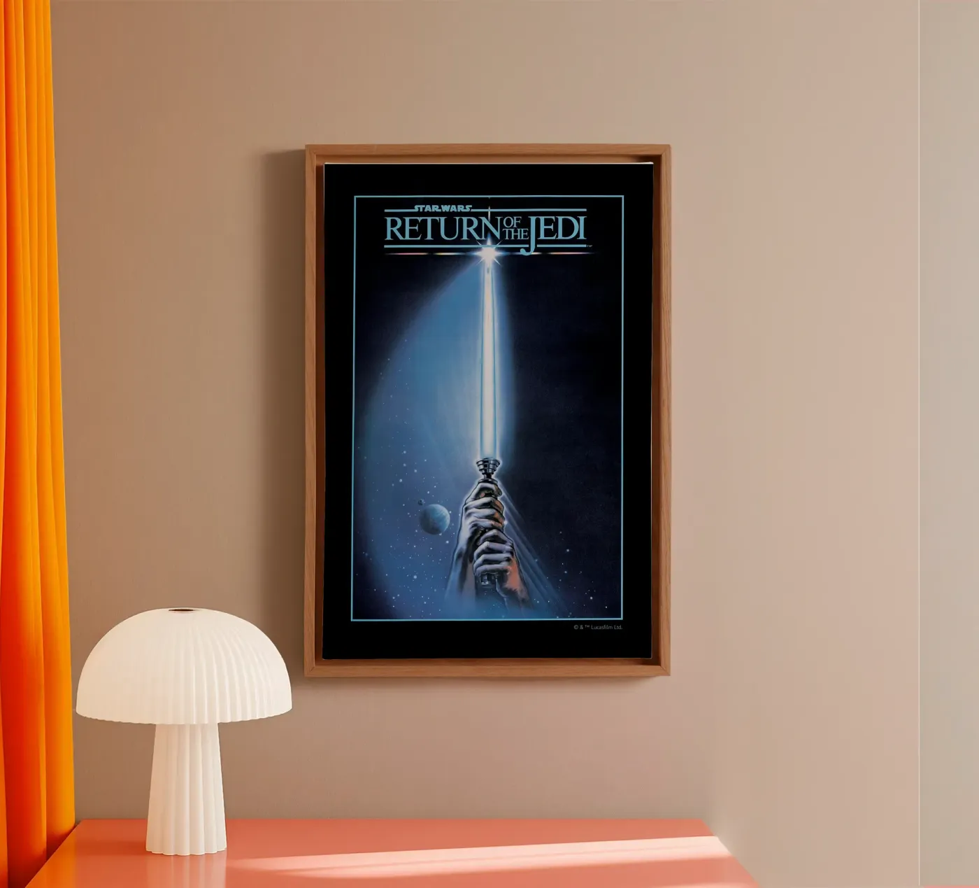 RETRO - RETURN OF THE JEDI Leinwand von Star Wars