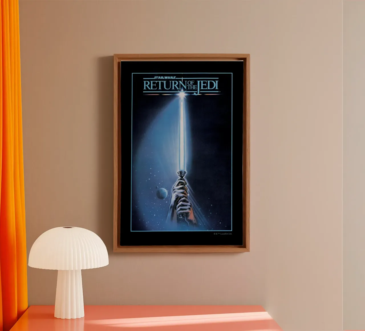 RETRO - RETURN OF THE JEDI Leinwand von Star Wars