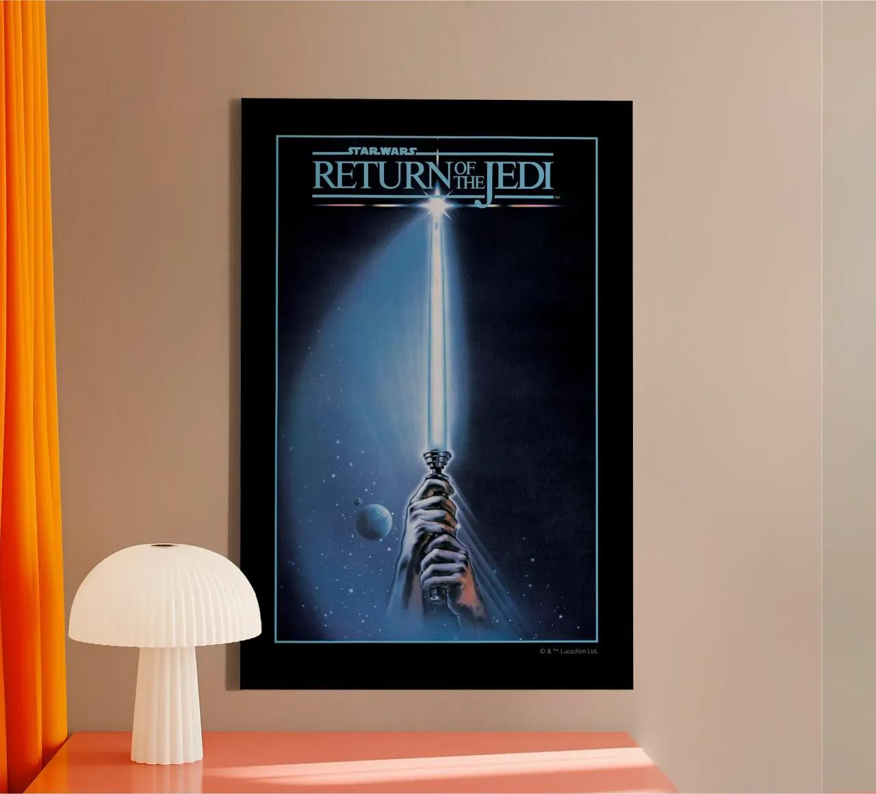 RETRO - RETURN OF THE JEDI Leinwand von Star Wars