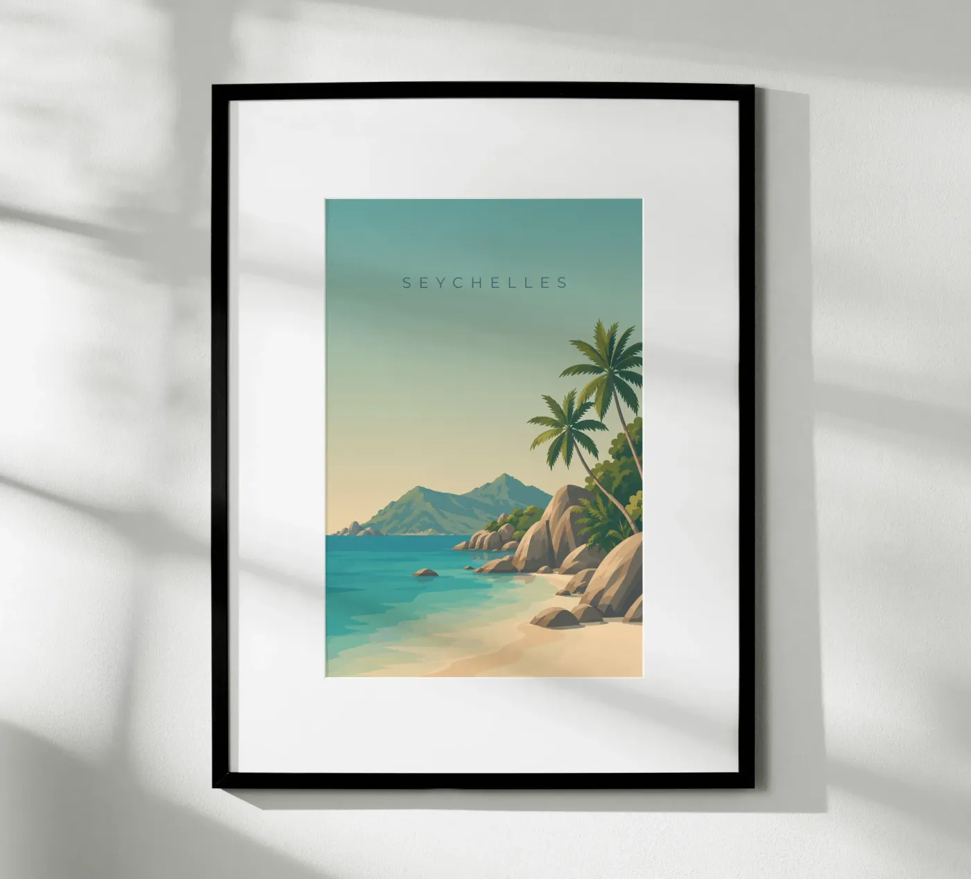Seychelles Poster von minimalist designs