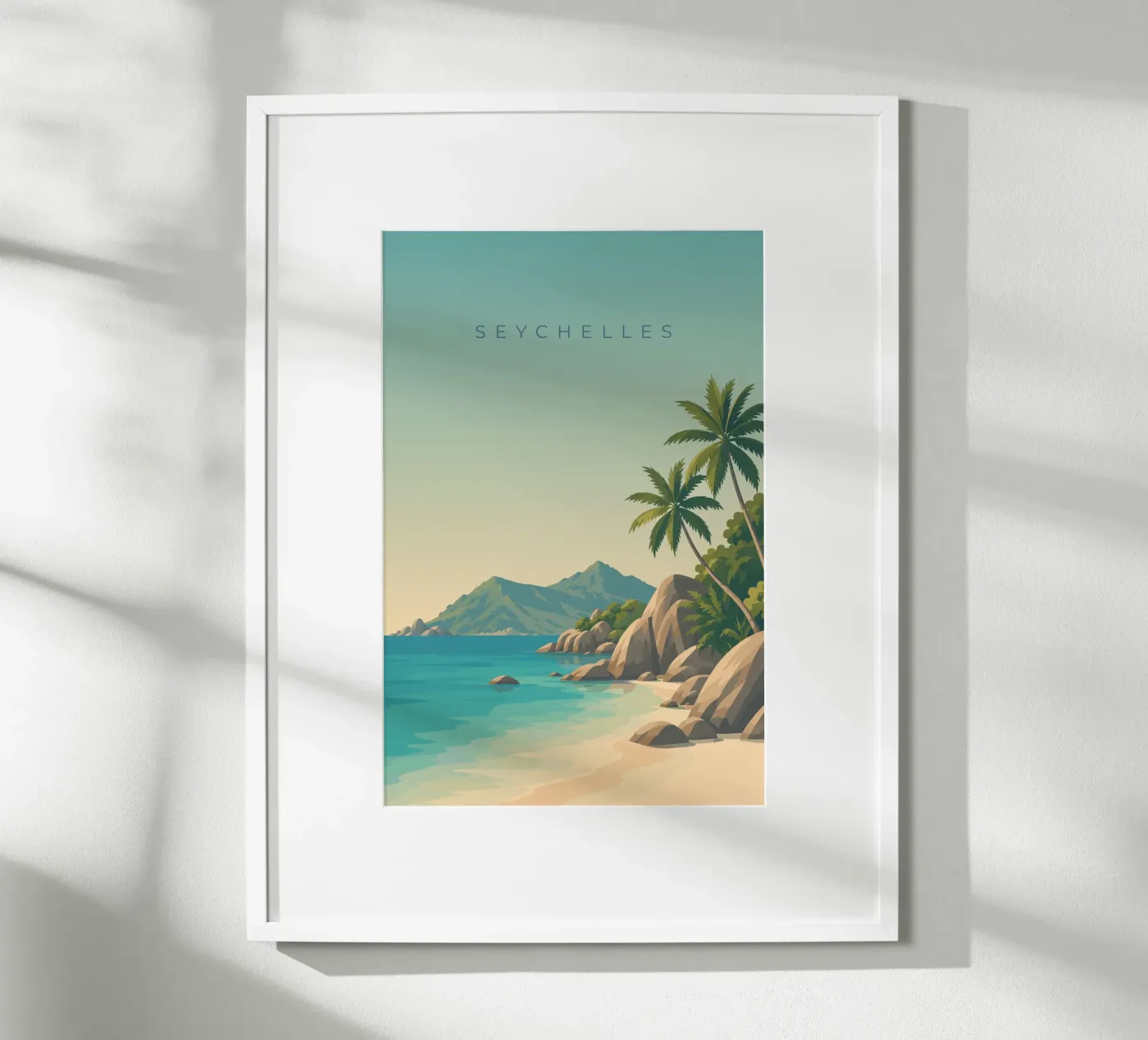 Seychelles Poster von minimalist designs
