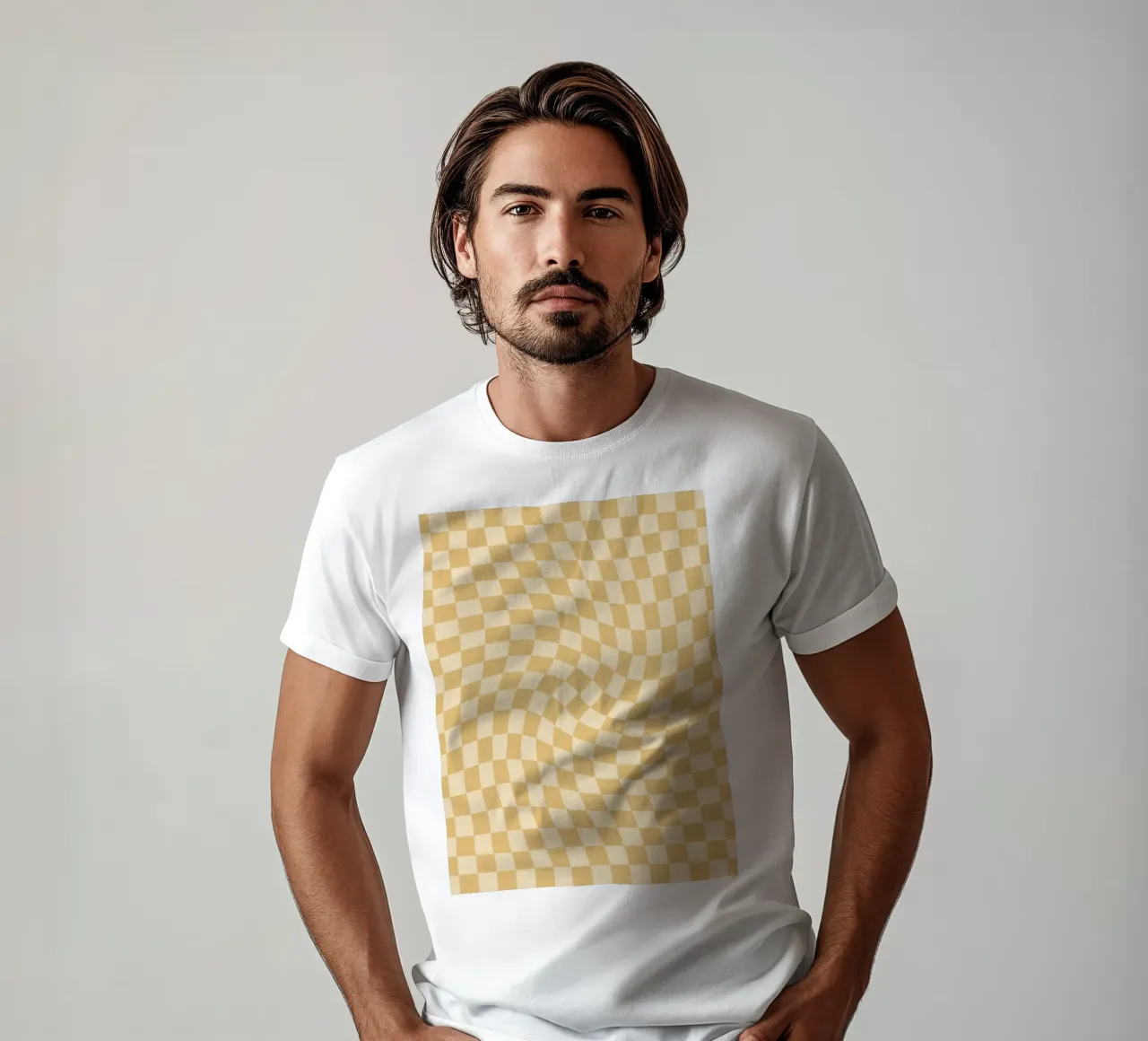Checkerboard - Mustard Twist t-shirt da Galaxy Eyes