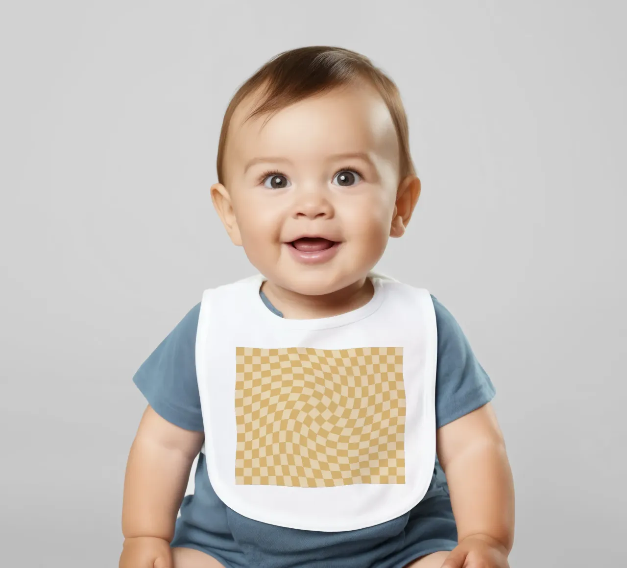 Checkerboard - Mustard Twist bavaglino da Galaxy Eyes