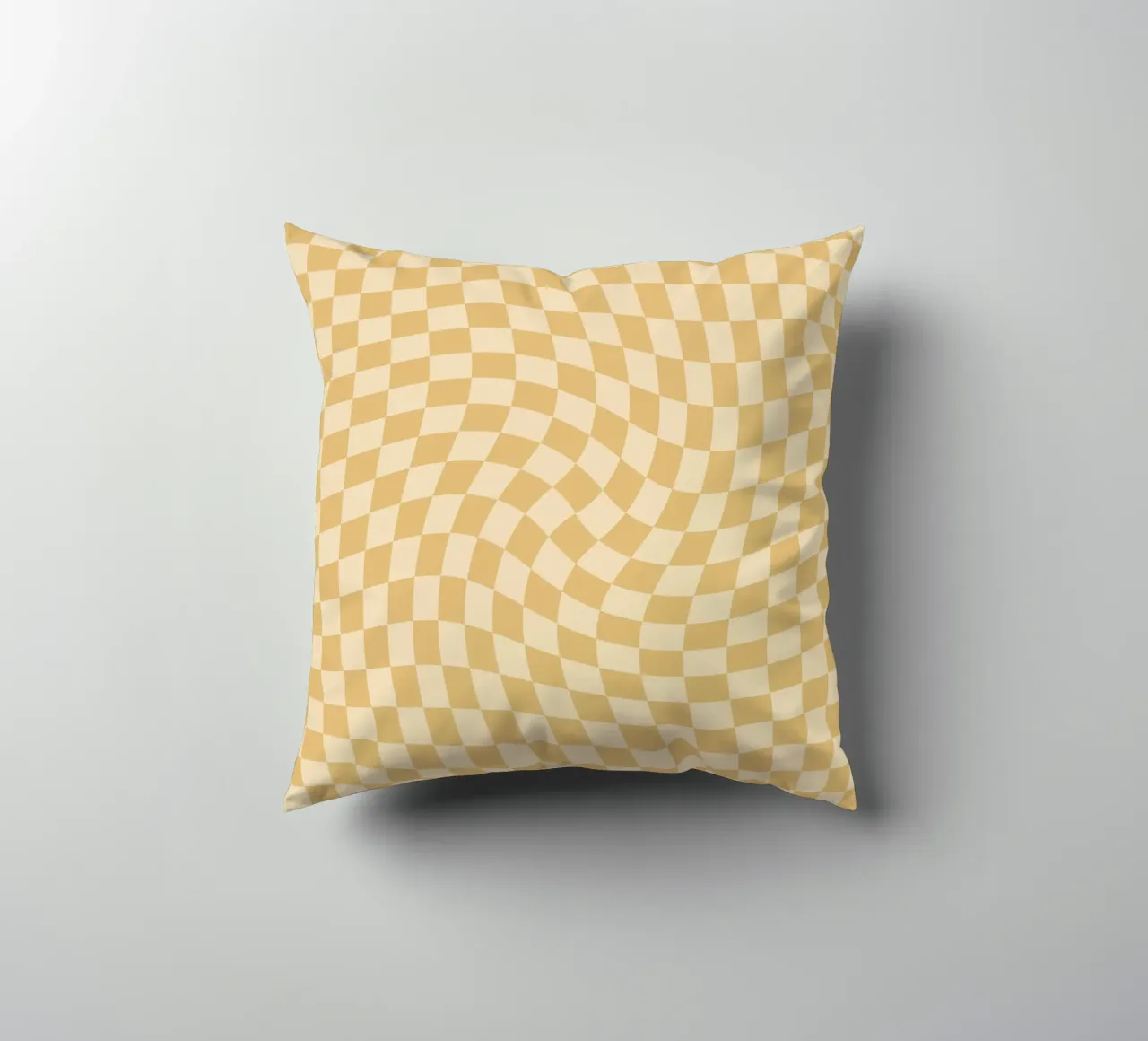 Checkerboard - Mustard Twist cuscino da Galaxy Eyes