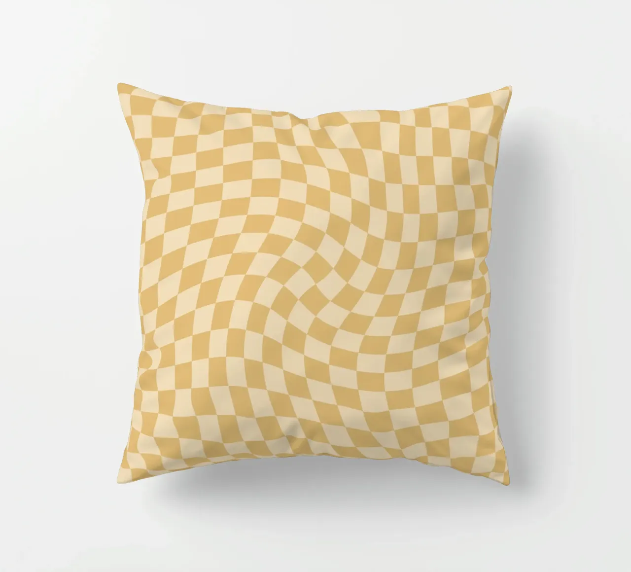 Checkerboard - Mustard Twist cuscino da Galaxy Eyes