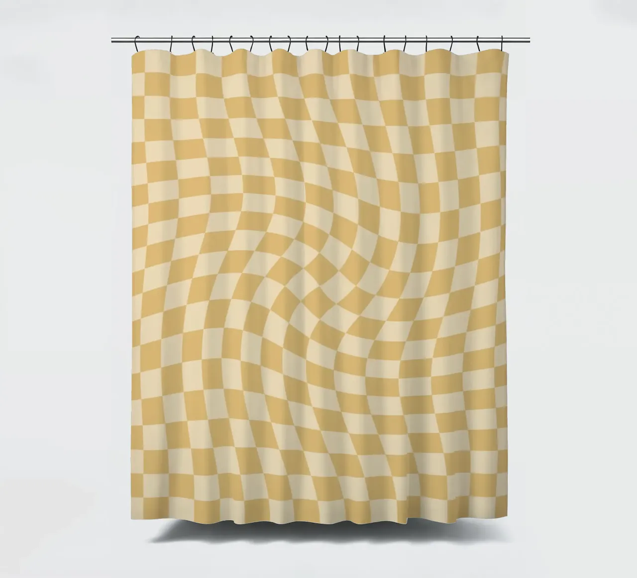 Checkerboard - Mustard Twist tenda da doccia da Galaxy Eyes