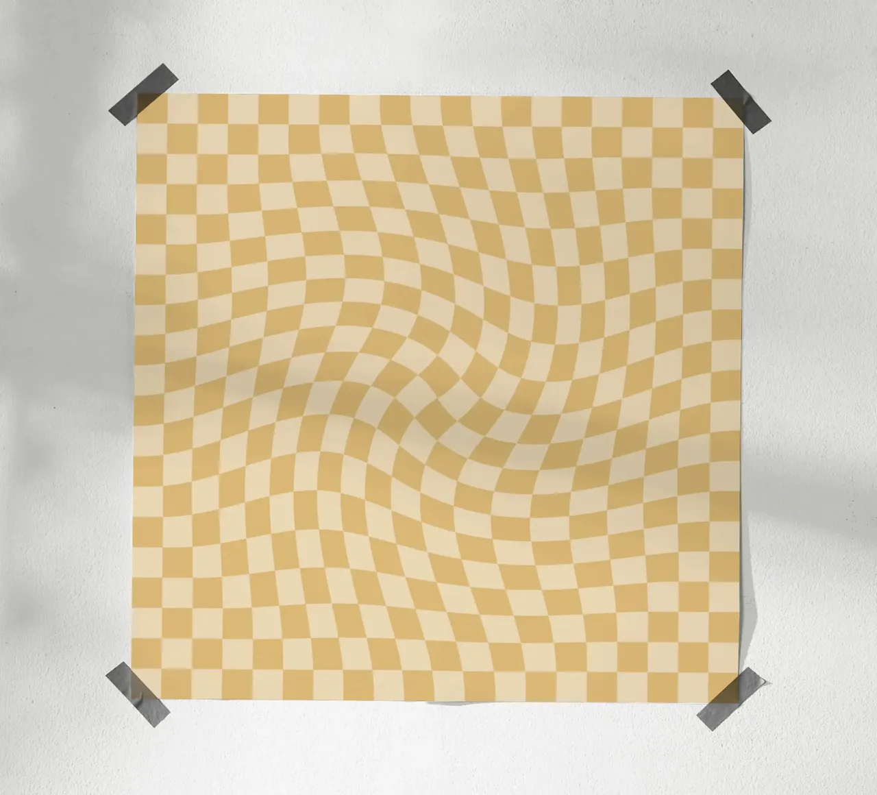 Checkerboard - Mustard Twist carta hahnemühle da Galaxy Eyes
