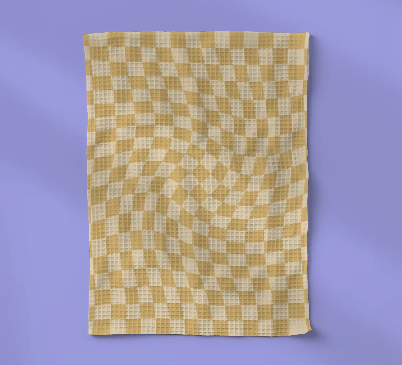 Checkerboard - Mustard Twist canovaccio da cucina da Galaxy Eyes