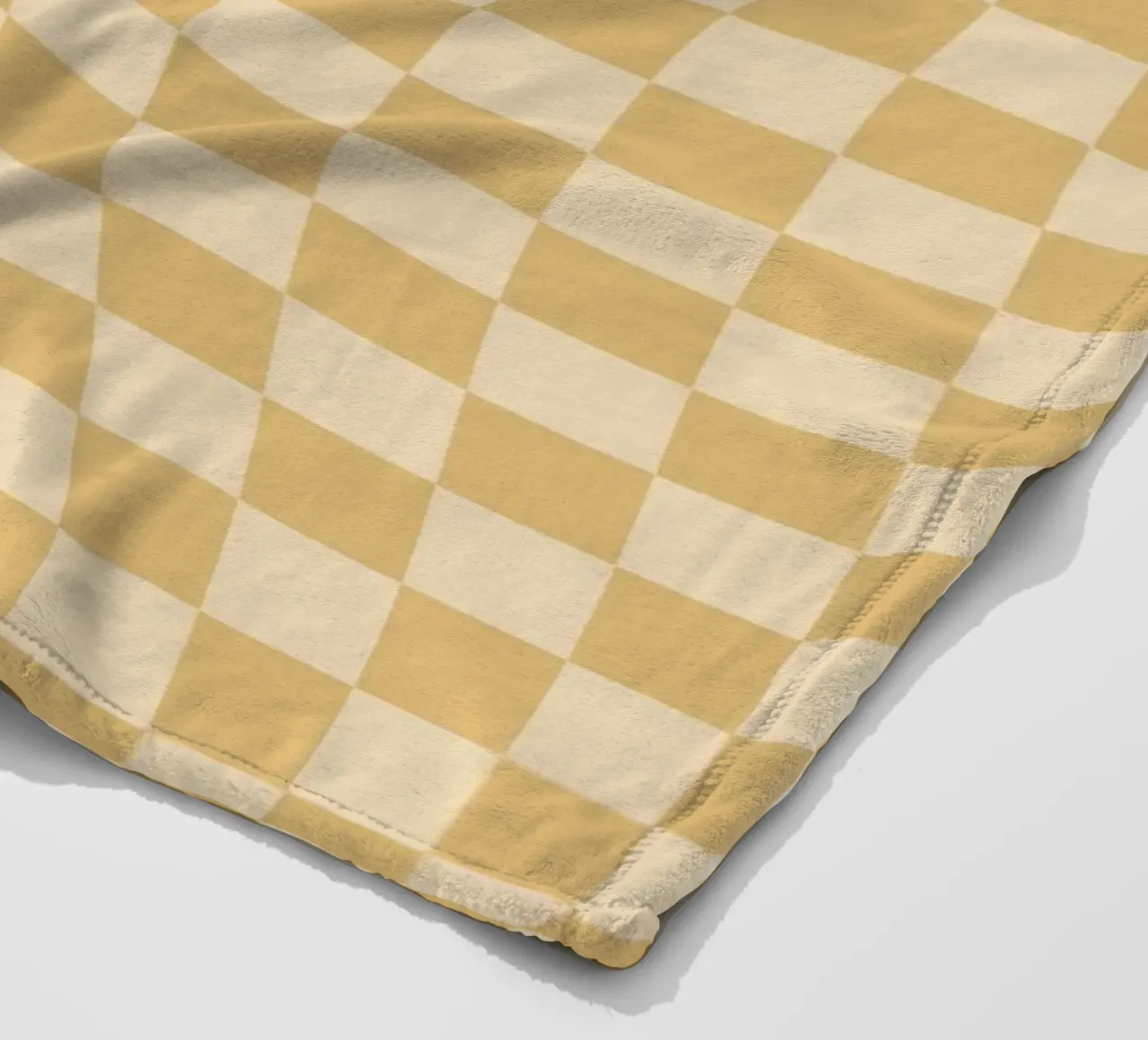 Checkerboard - Mustard Twist coperta in pile da Galaxy Eyes