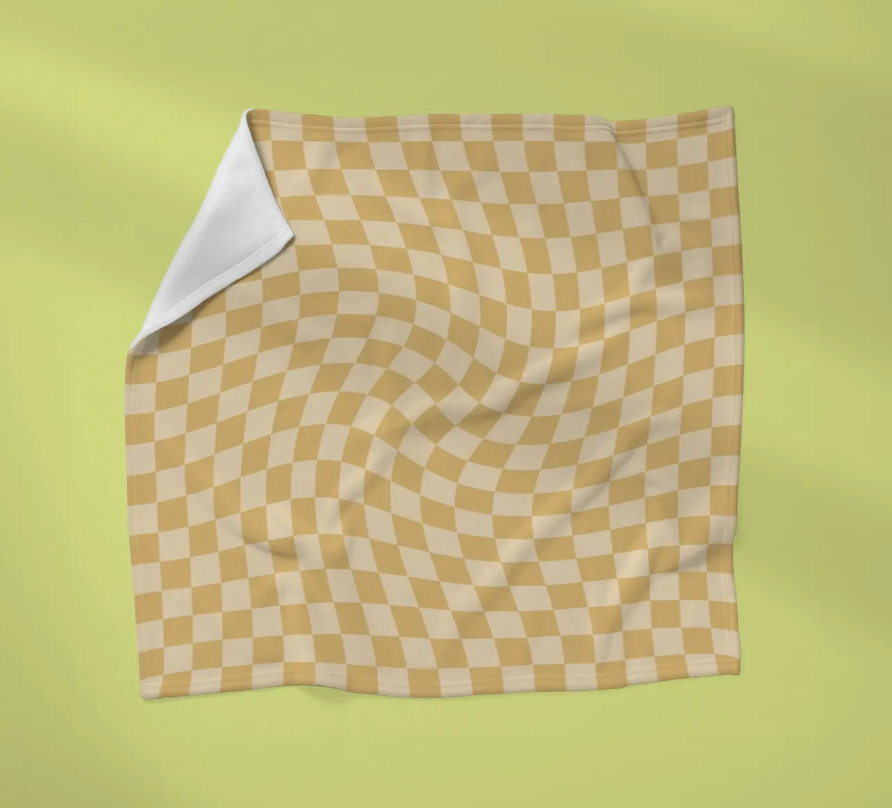 Checkerboard - Mustard Twist coperta in pile da Galaxy Eyes