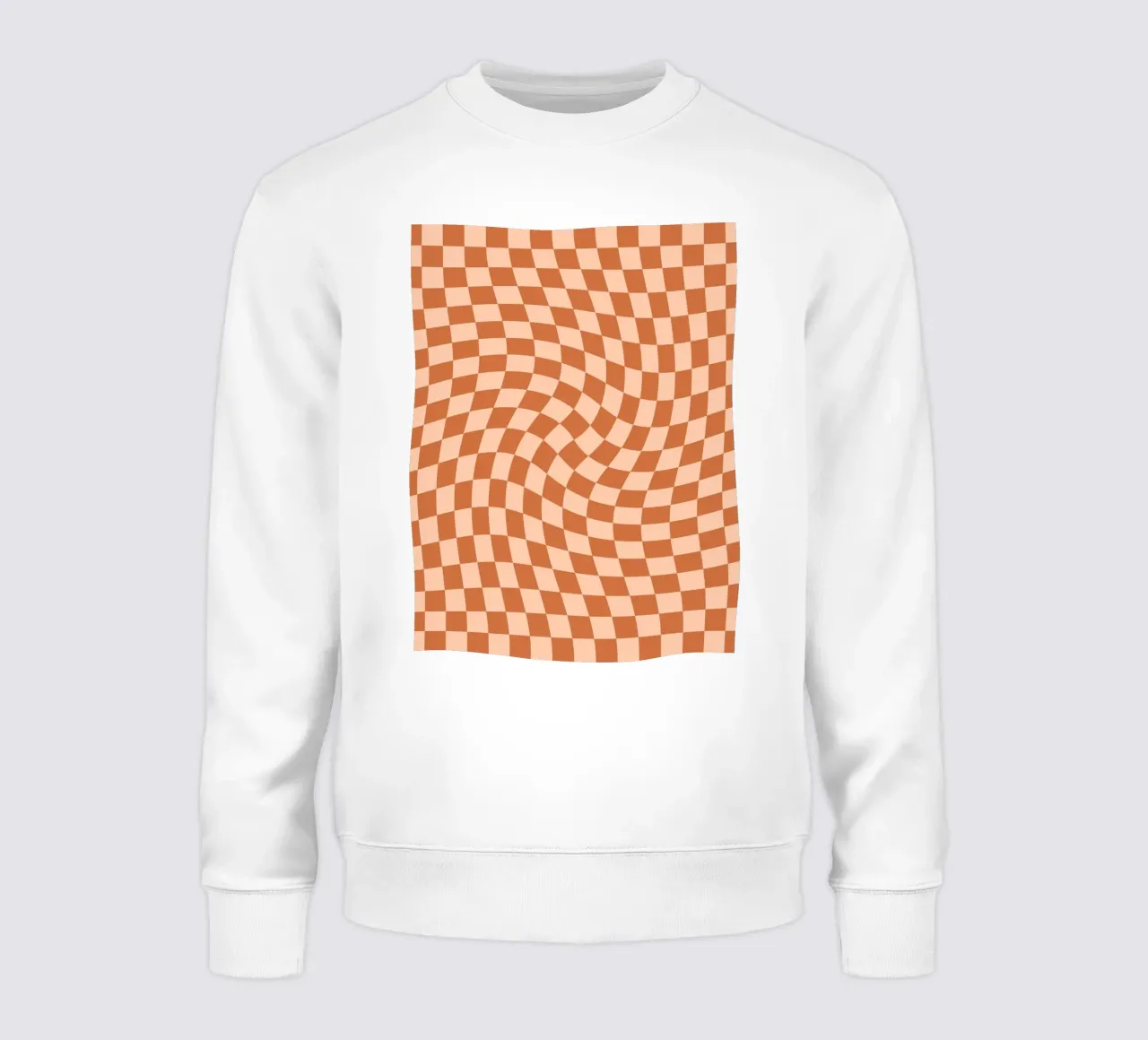 Checkerboard - Orange Twist felpa da Galaxy Eyes
