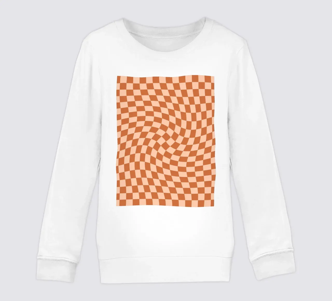 Checkerboard - Orange Twist felpa bambino da Galaxy Eyes