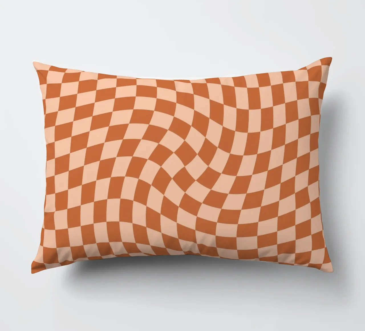 Checkerboard - Orange Twist cuscino da Galaxy Eyes