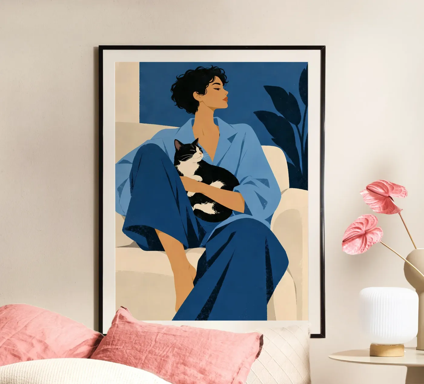 Blue Cat Mood poster da lieblu