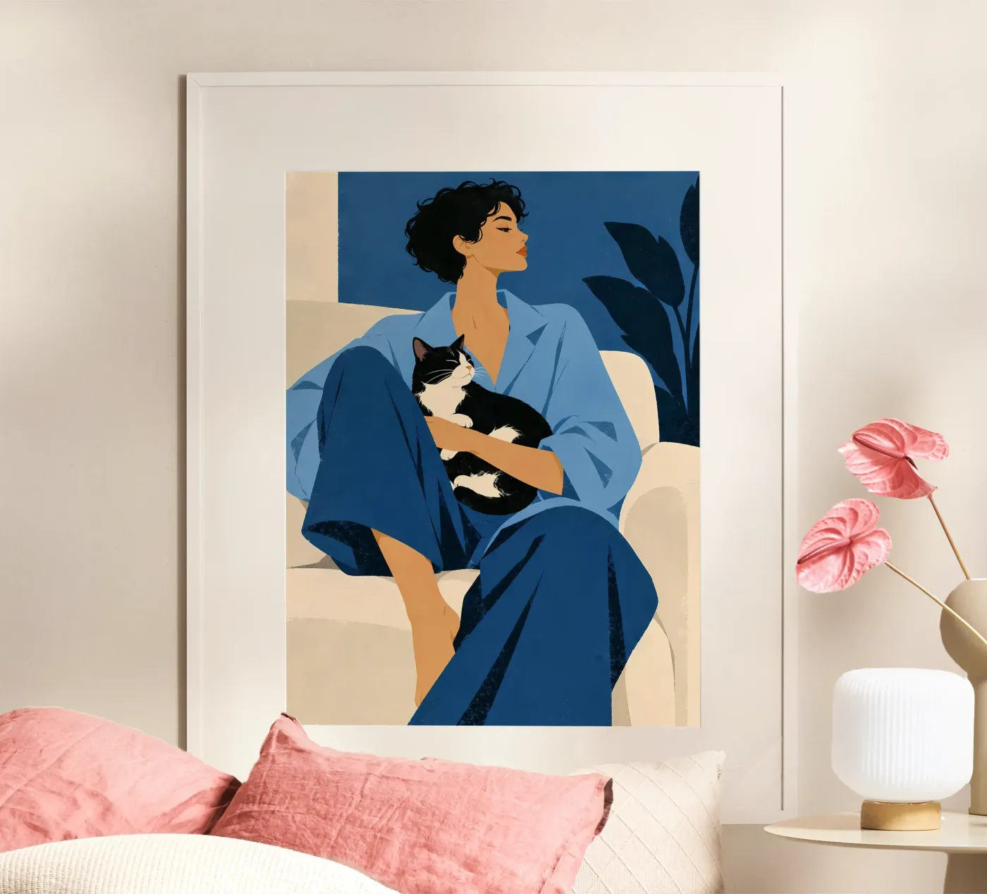 Blue Cat Mood poster da lieblu