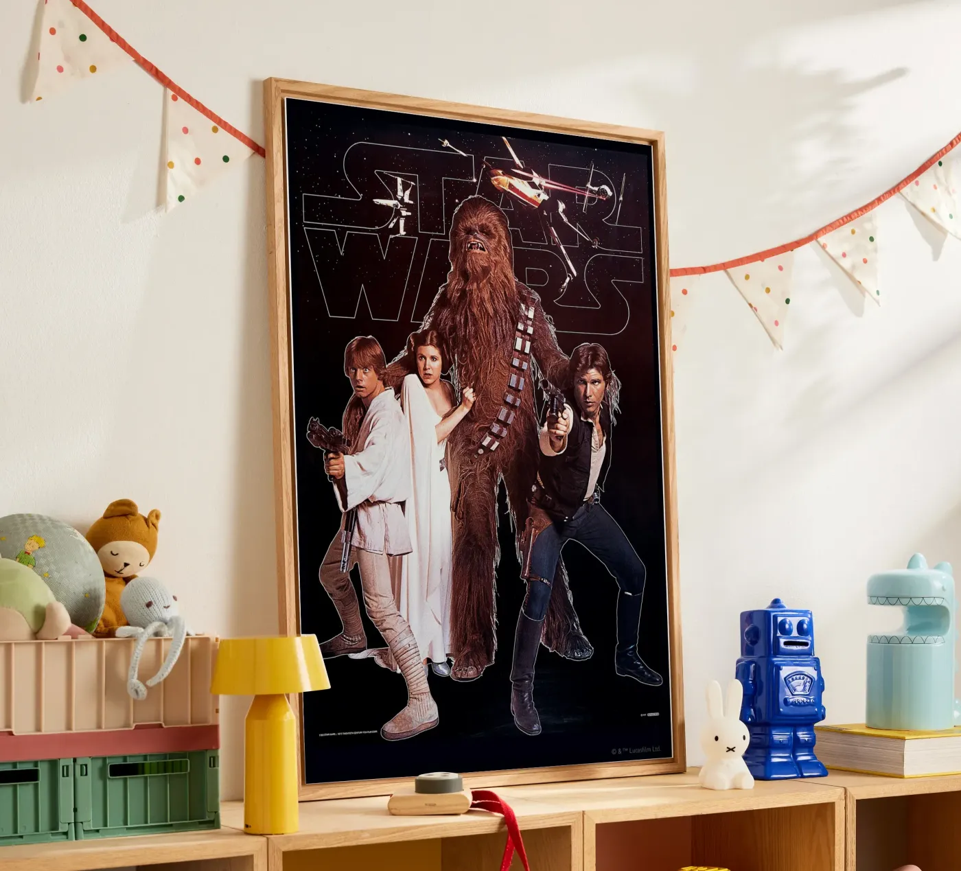 RETRO - LUKE SKYWALKER AND TEAM plexiglass da Star Wars