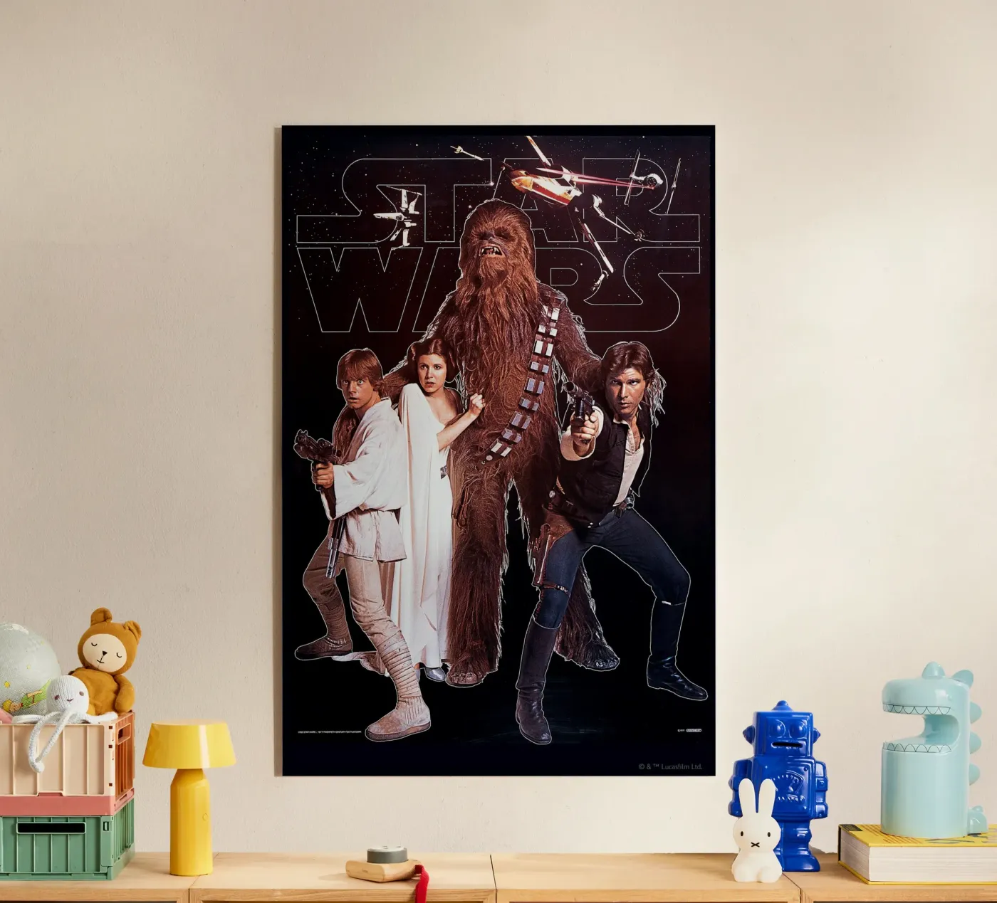 RETRO - LUKE SKYWALKER AND TEAM plexiglass da Star Wars