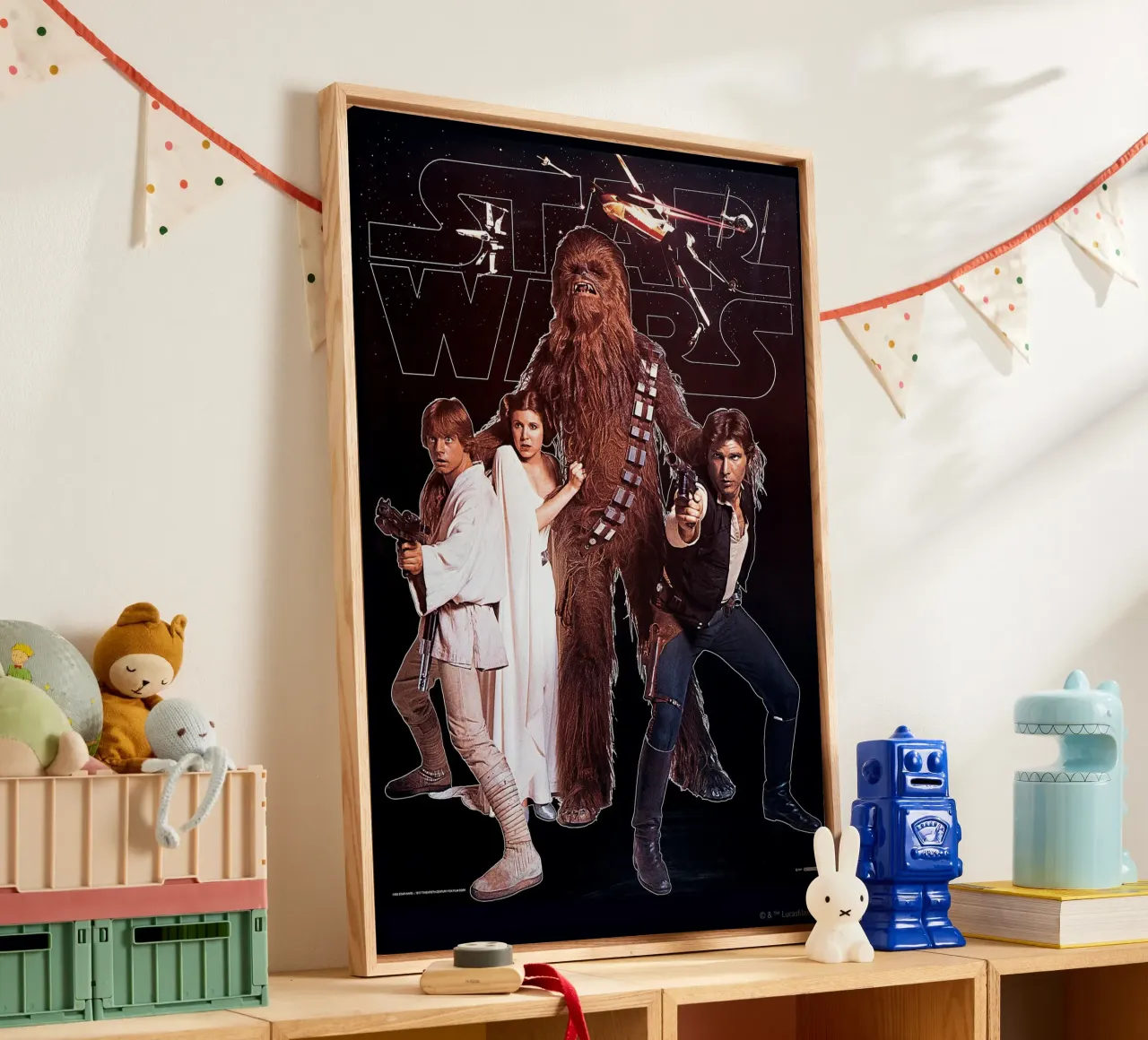 RETRO - LUKE SKYWALKER AND TEAM canvas by Star Wars