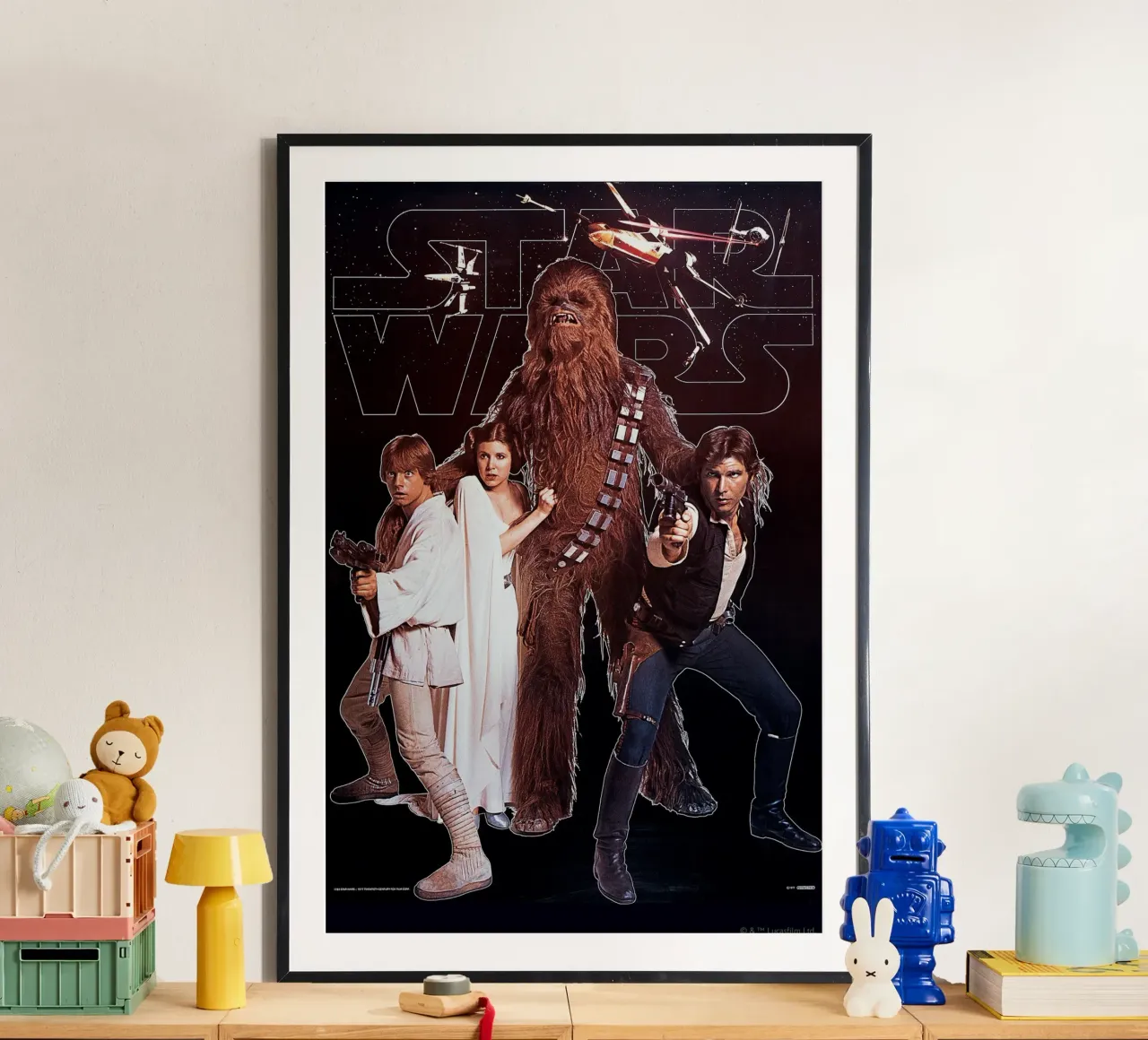 RETRO - LUKE SKYWALKER AND TEAM poster by Star Wars