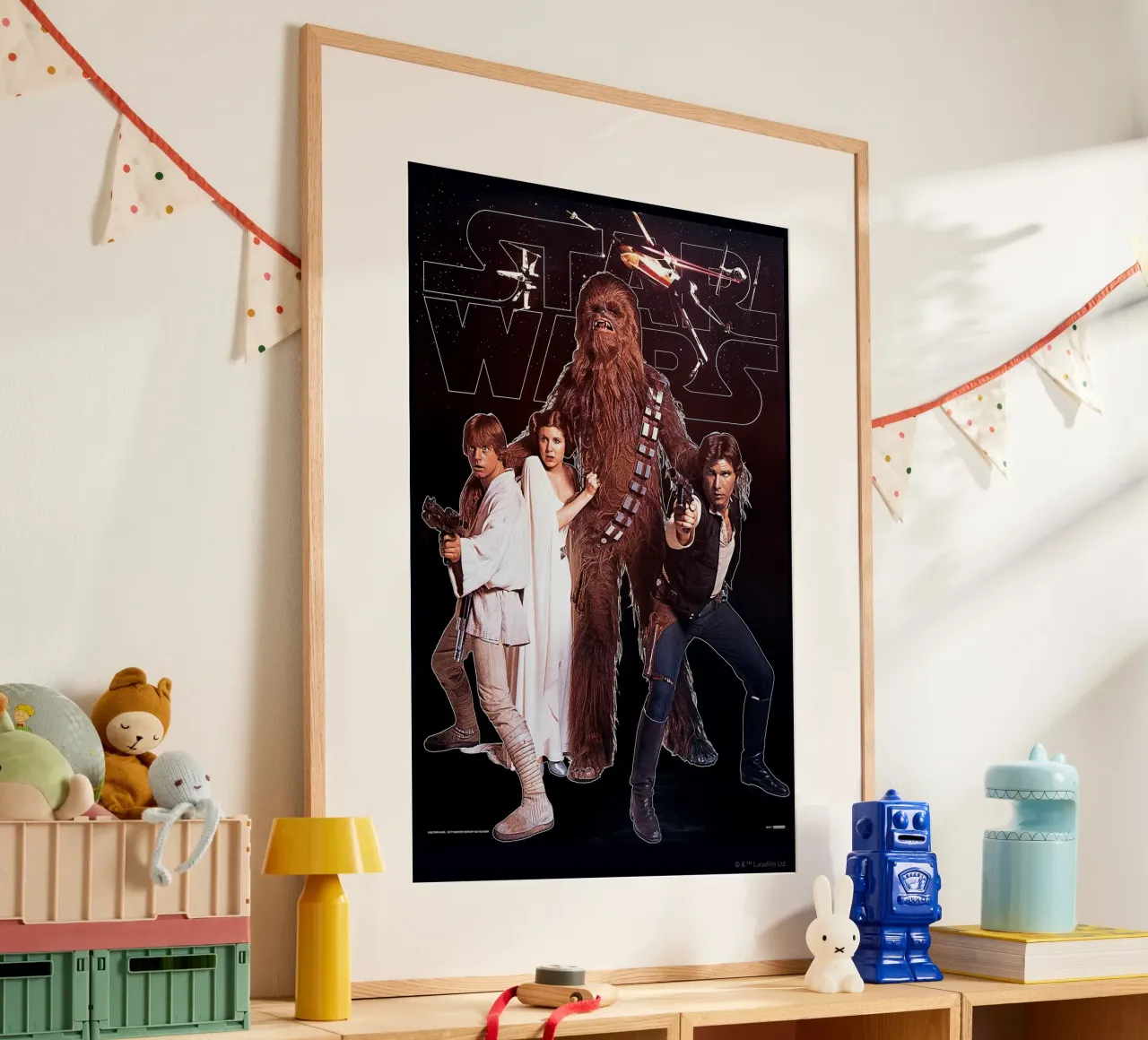 RETRO - LUKE SKYWALKER AND TEAM poster by Star Wars