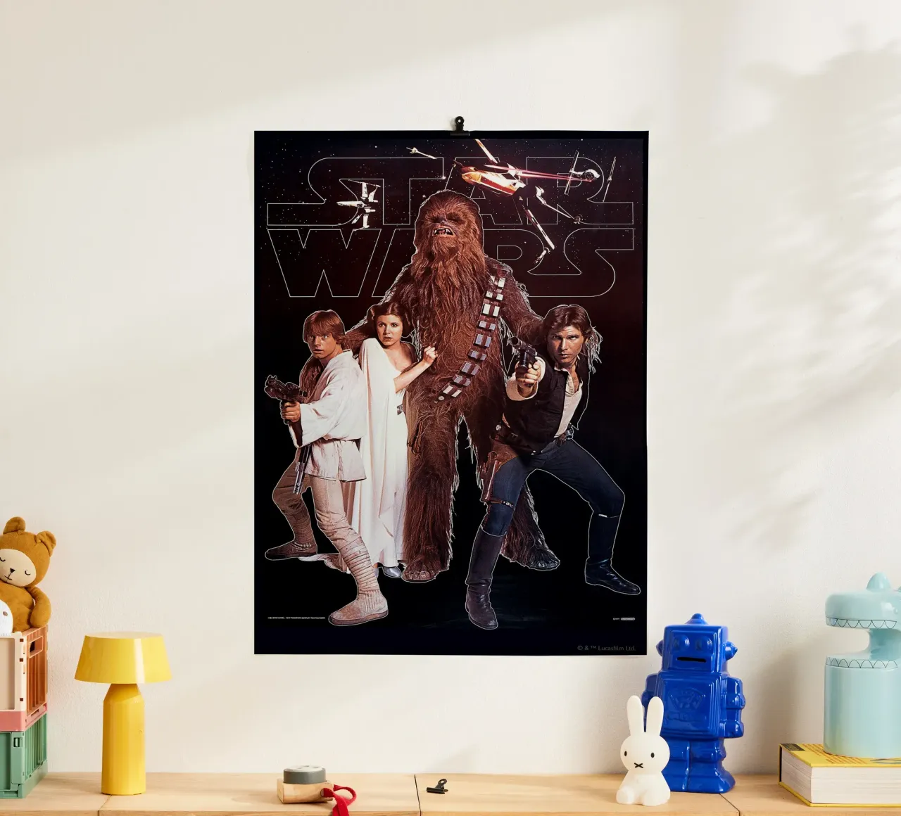 RETRO - LUKE SKYWALKER AND TEAM poster by Star Wars