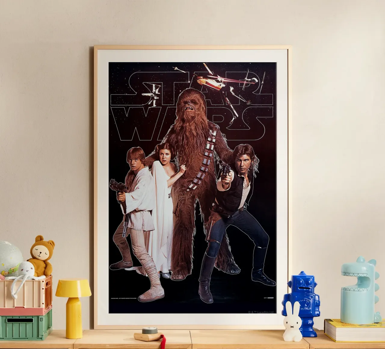 RETRO - LUKE SKYWALKER AND TEAM poster by Star Wars