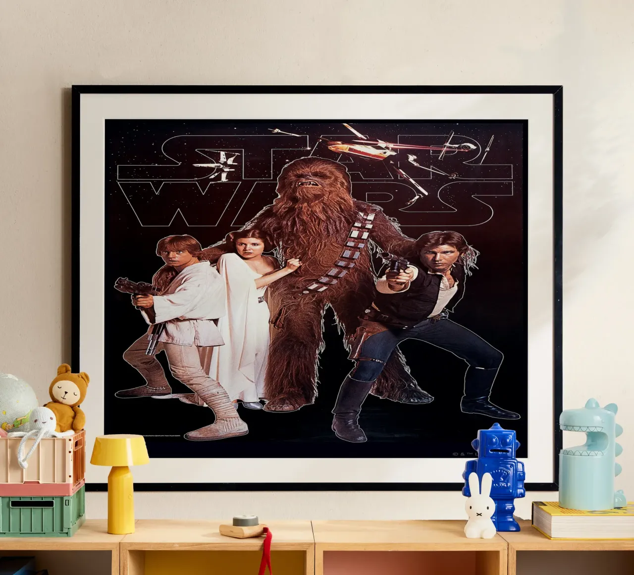 RETRO - LUKE SKYWALKER AND TEAM poster by Star Wars