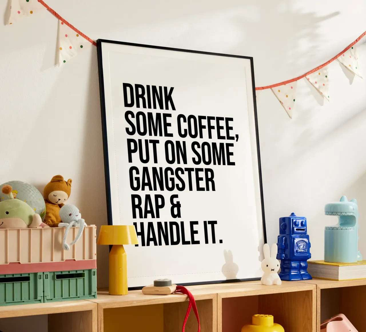 Drink wat koffie en doe een quote op hahnemühle van Paigaam Studio
