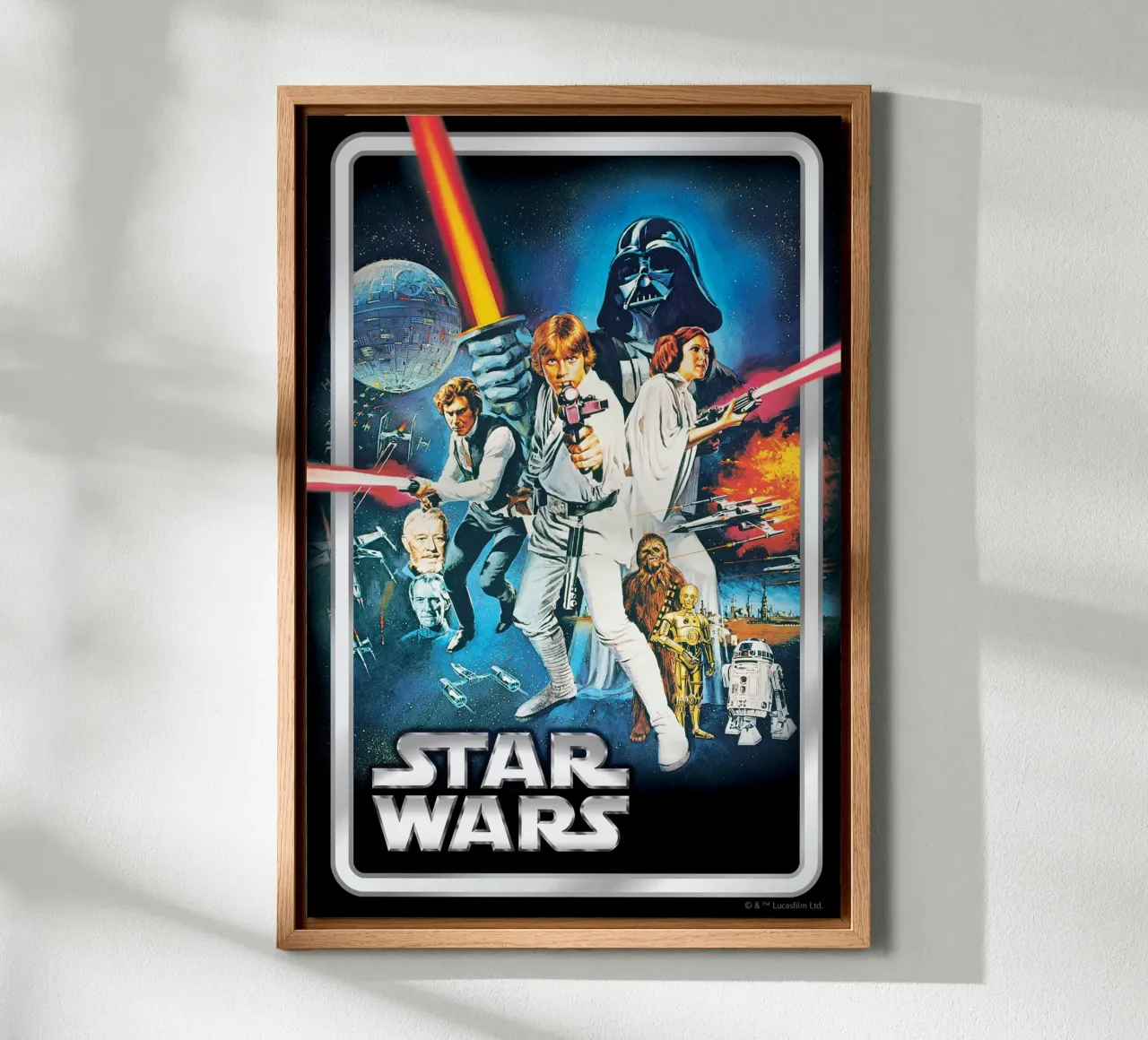 RETRO - STAR WARS CHARACTERS alluminio dibond da Star Wars