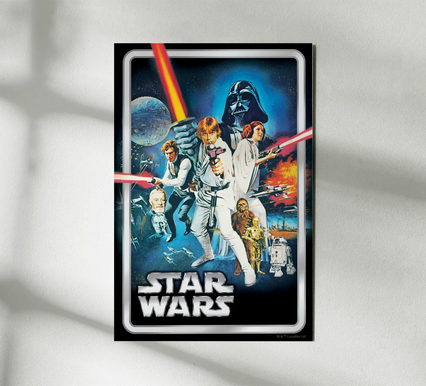 RETRO - STAR WARS CHARACTERS panneau forex de Star Wars