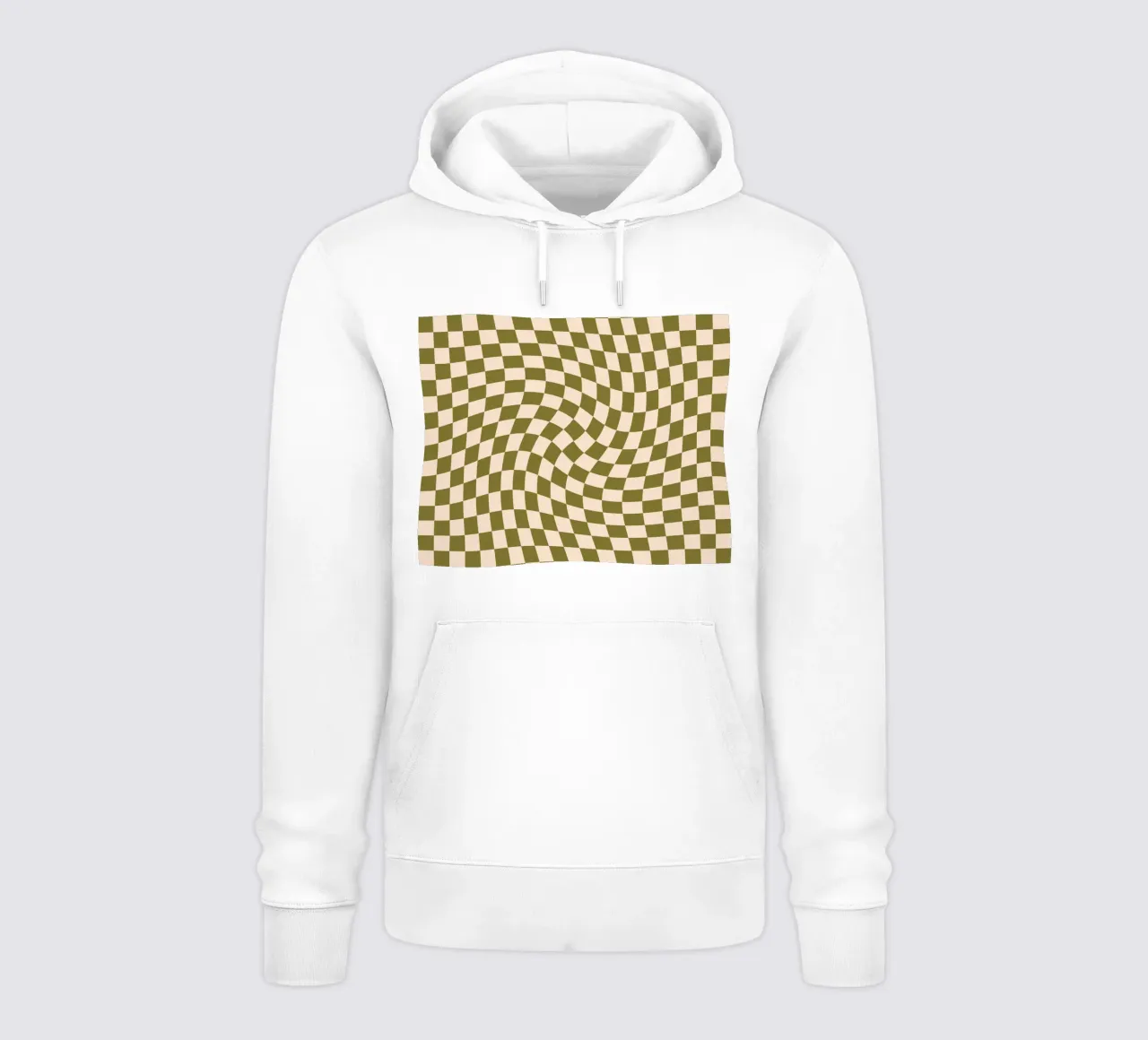 Checkerboard - Green Twist felpa con cappuccio da Galaxy Eyes