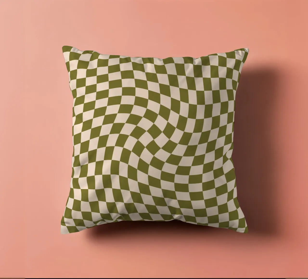 Checkerboard - Green Twist cuscino da Galaxy Eyes
