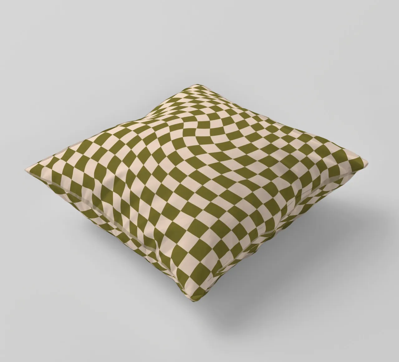 Checkerboard - Green Twist cuscino da Galaxy Eyes