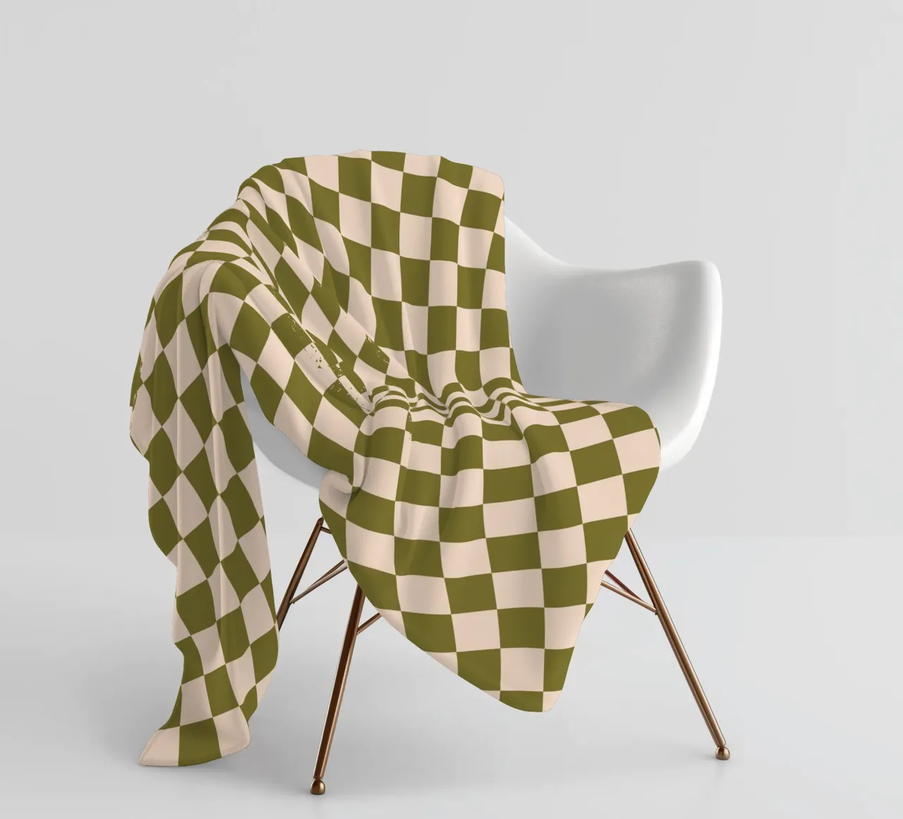 Checkerboard - Green Twist coperta in pile da Galaxy Eyes