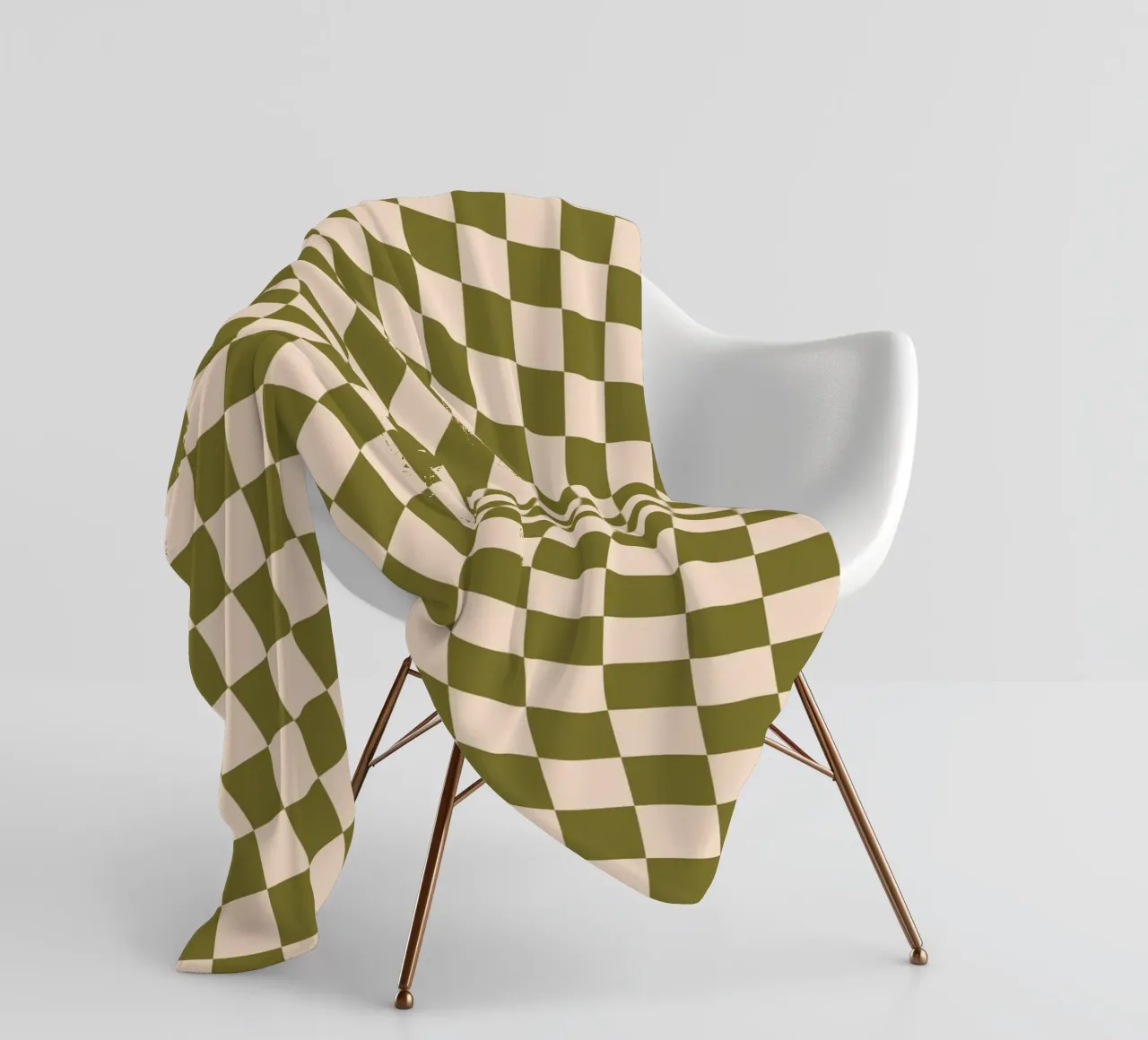 Checkerboard - Green Twist coperta in pile da Galaxy Eyes