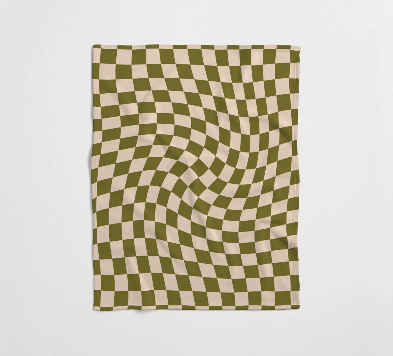 Checkerboard - Green Twist coperta in pile da Galaxy Eyes