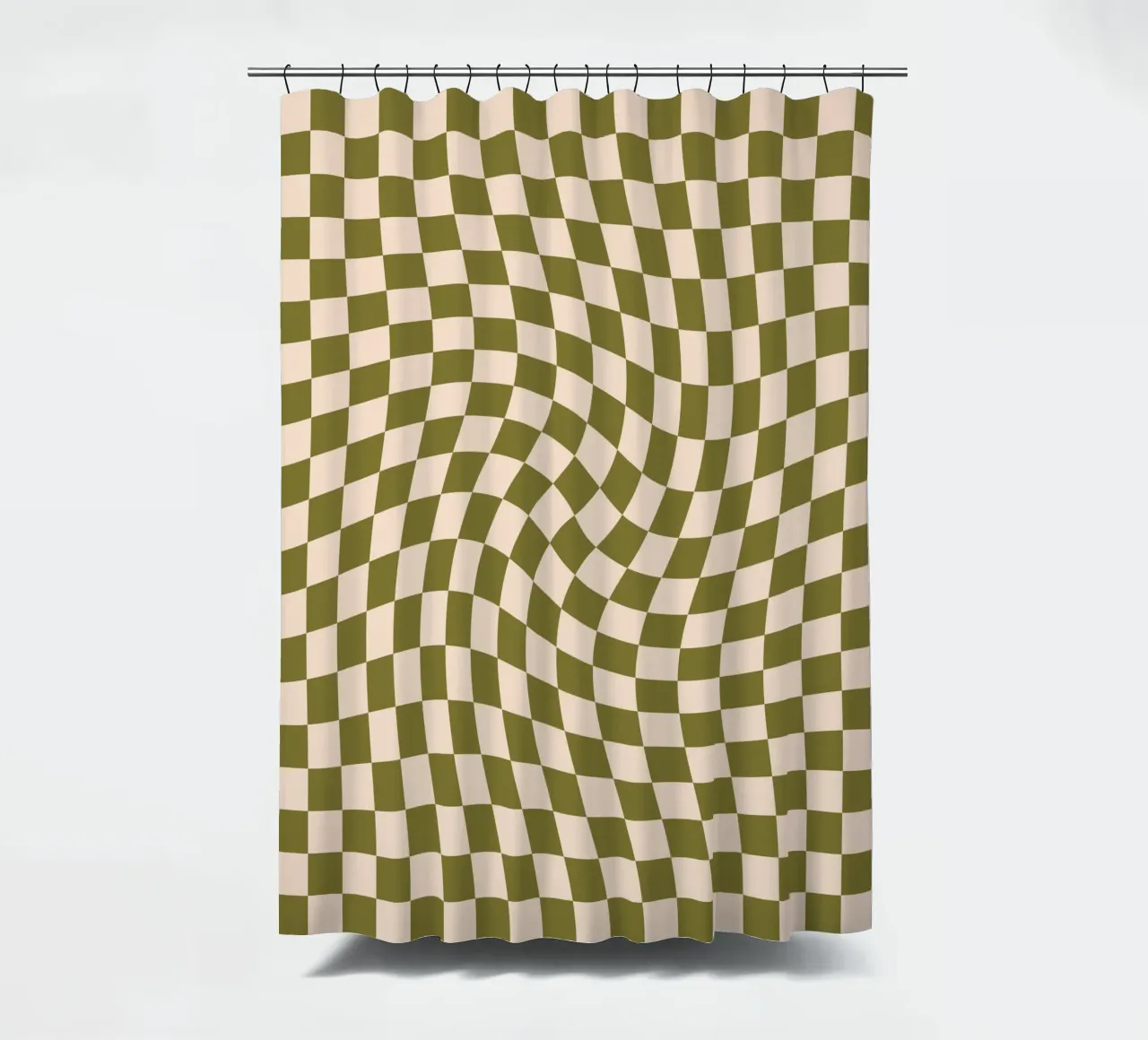 Checkerboard - Green Twist tenda da doccia da Galaxy Eyes
